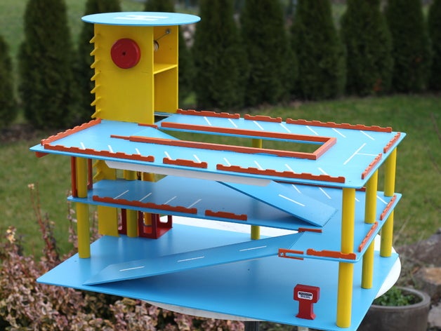Parkhaus für Modellautos - Selbstgebaut